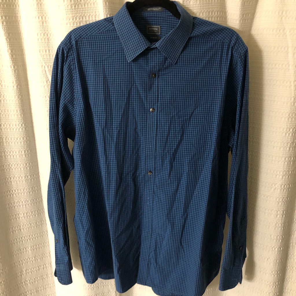 Arrow Blue Button Down Large